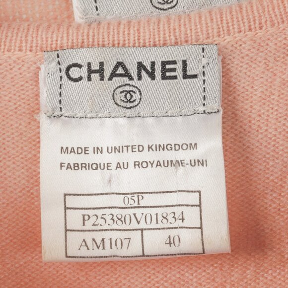 Chanel SS/05 Light Pink Cashmere Rosette Sweater Twinset - Picture 11 of 13